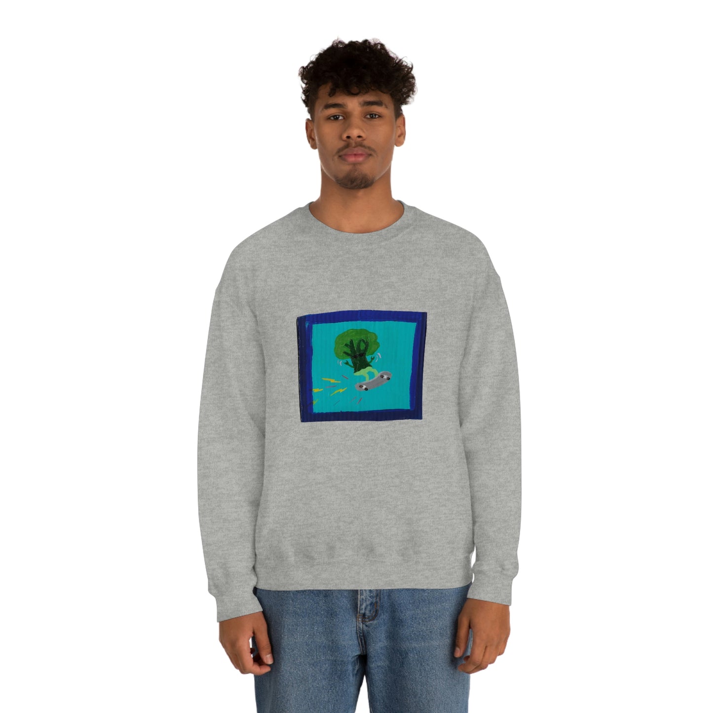 Maya Zavala, Broccoli Rockoli Crewneck Sweatshirt