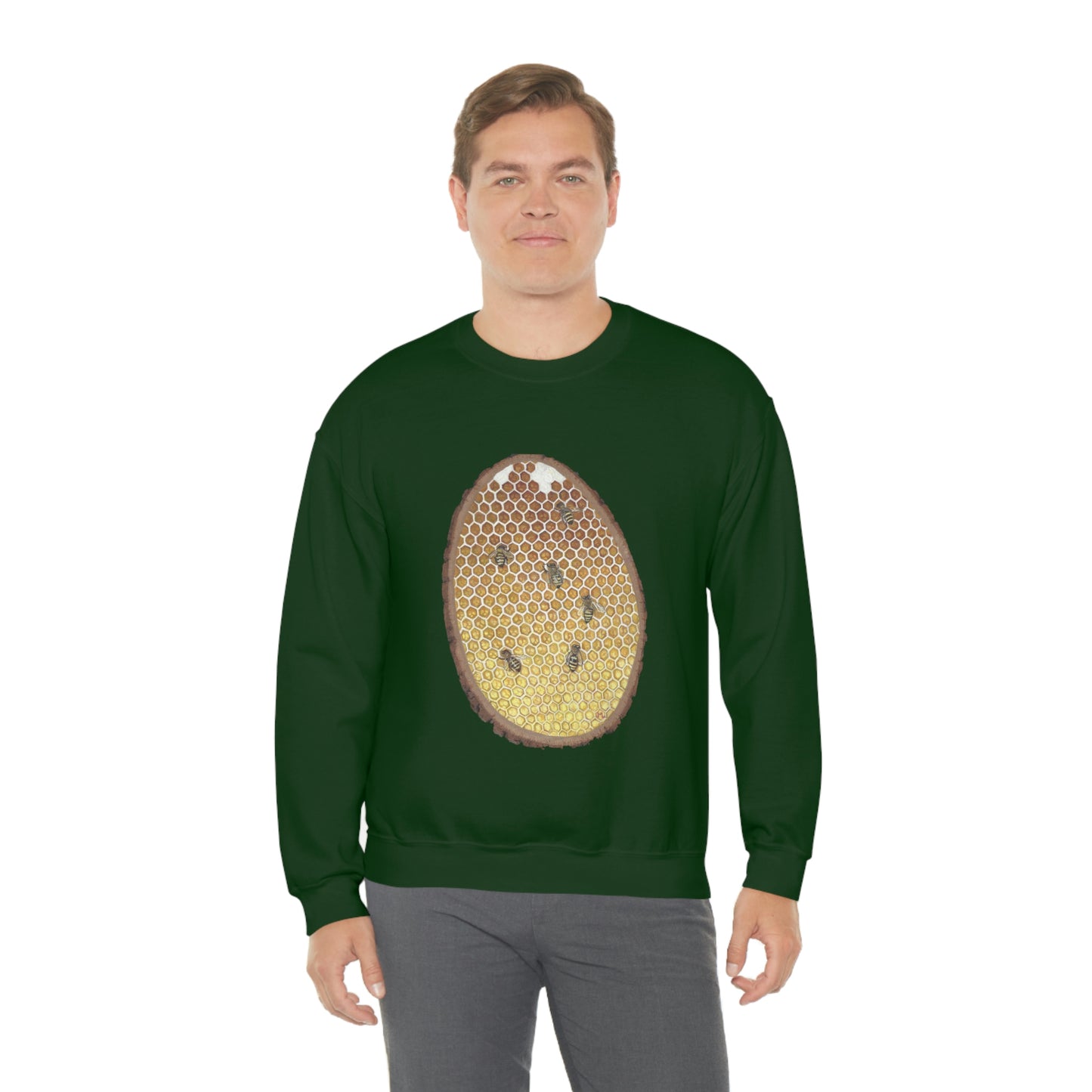 Janelle Lotz, Honeycomb Heavy Blend™ Crewneck Sweatshirt