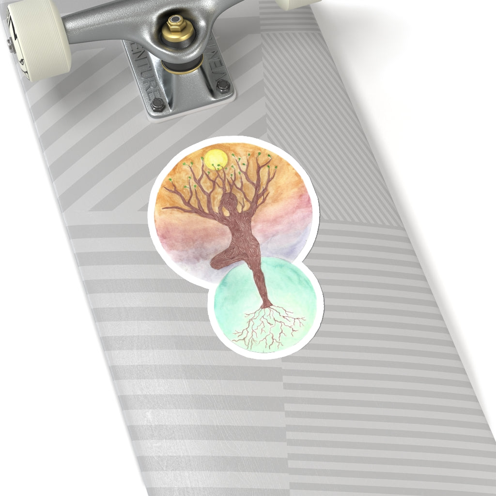 Janelle Lotz, Tree Pose Kiss-Cut Sticker