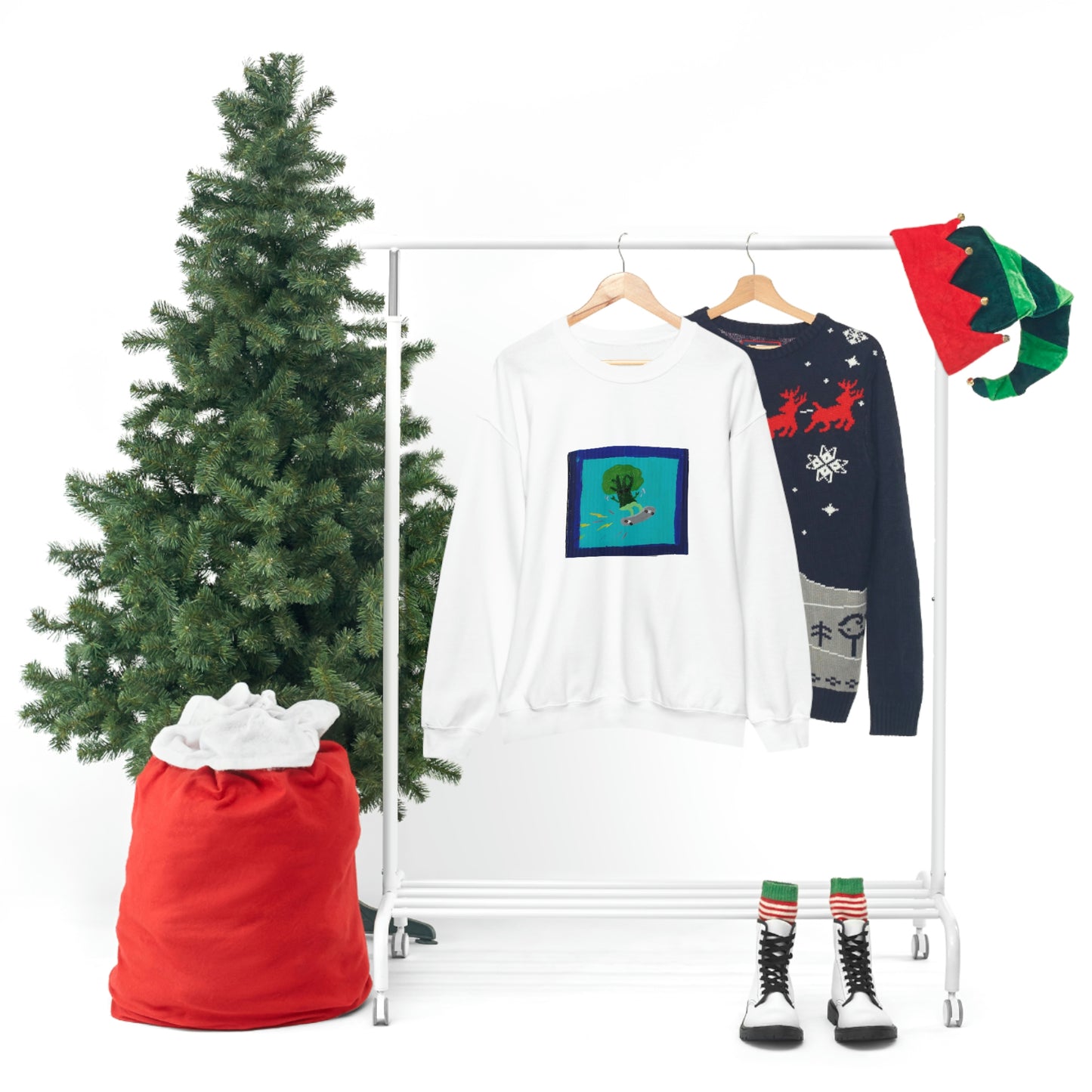Maya Zavala, Broccoli Rockoli Crewneck Sweatshirt