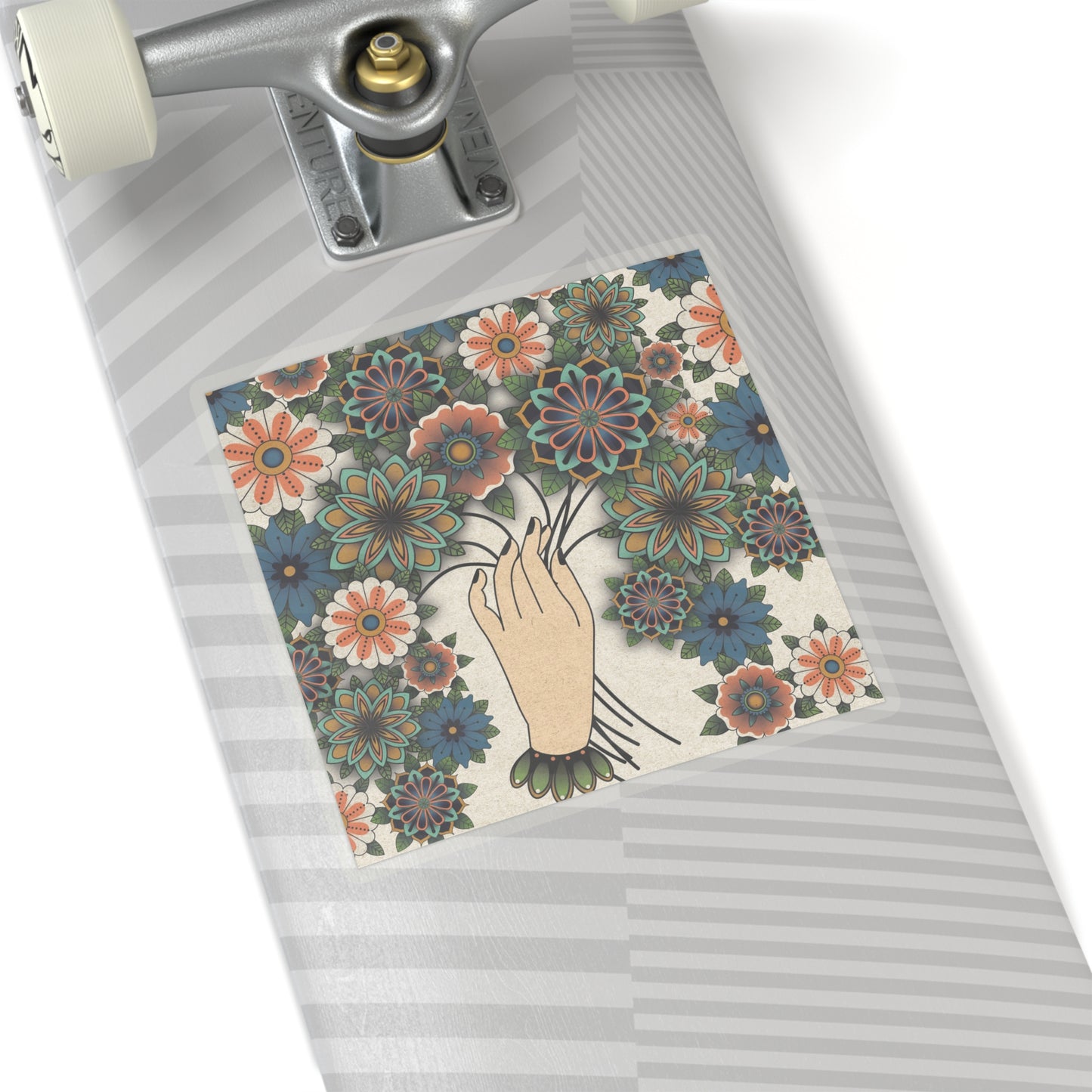 Carly Kozacheck, Traditional Hand Flower Sticker