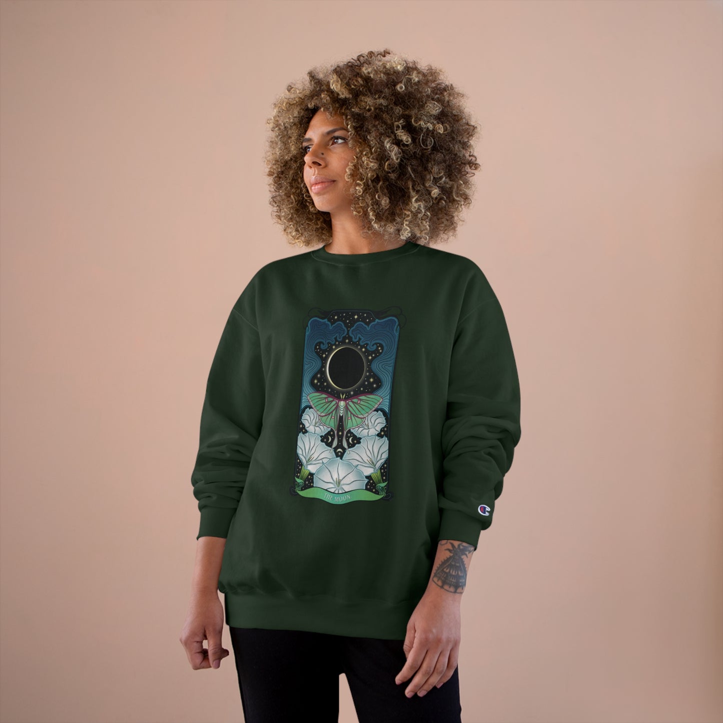 Carly Kozacheck, The Moon Card Crewneck Sweatshirt
