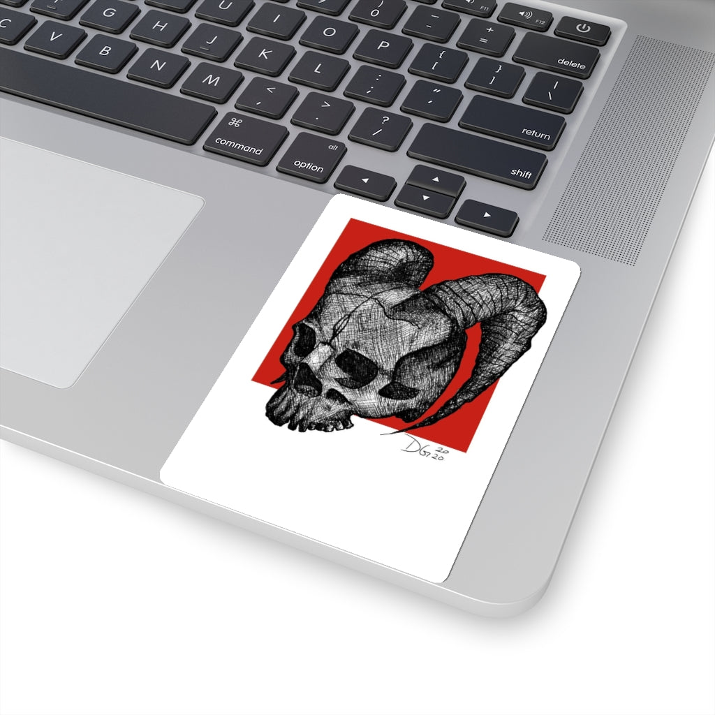 Deanna Gray, Red Skull Polaroid Sticker