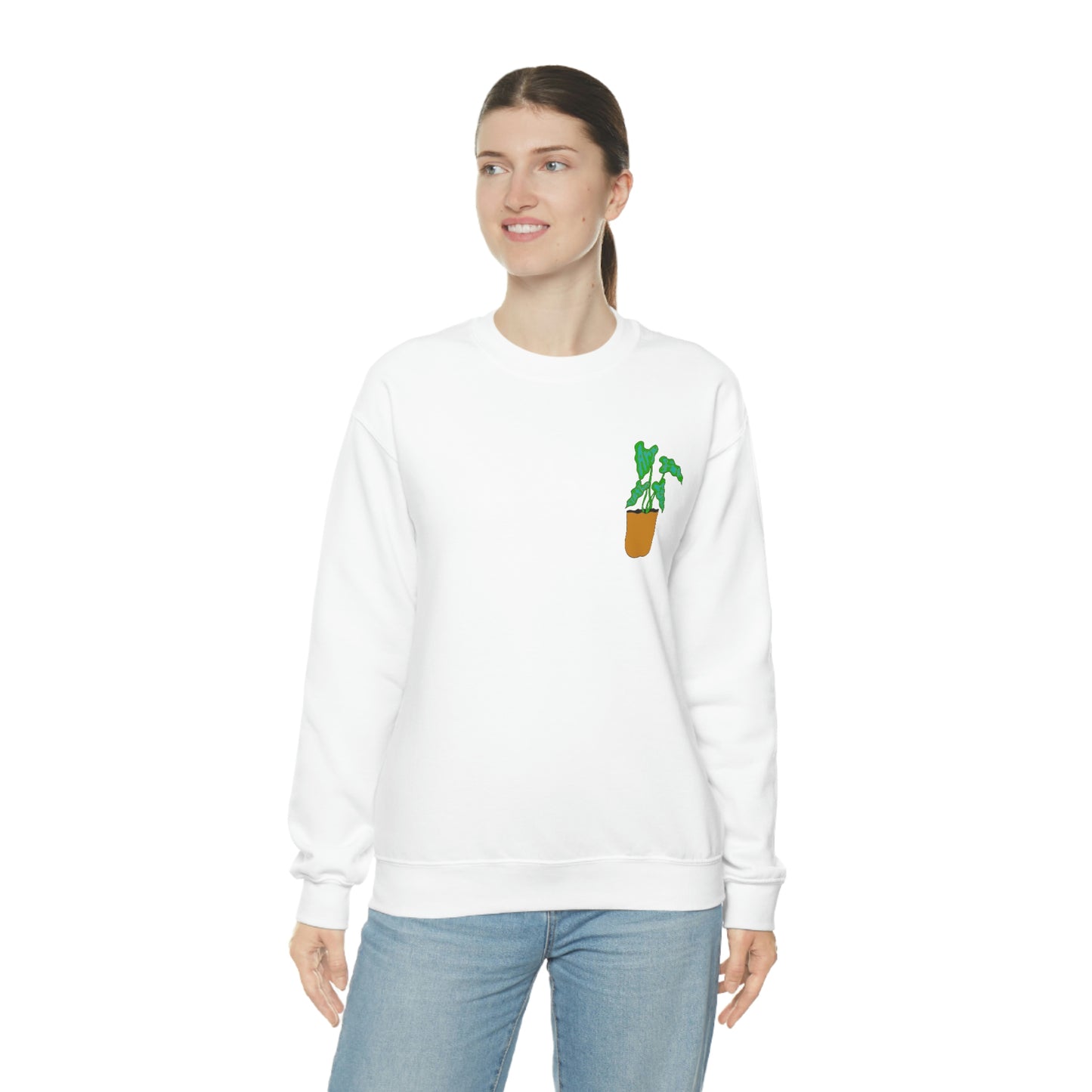 Janelle Lotz, Tree Pose Crewneck Sweatshirt