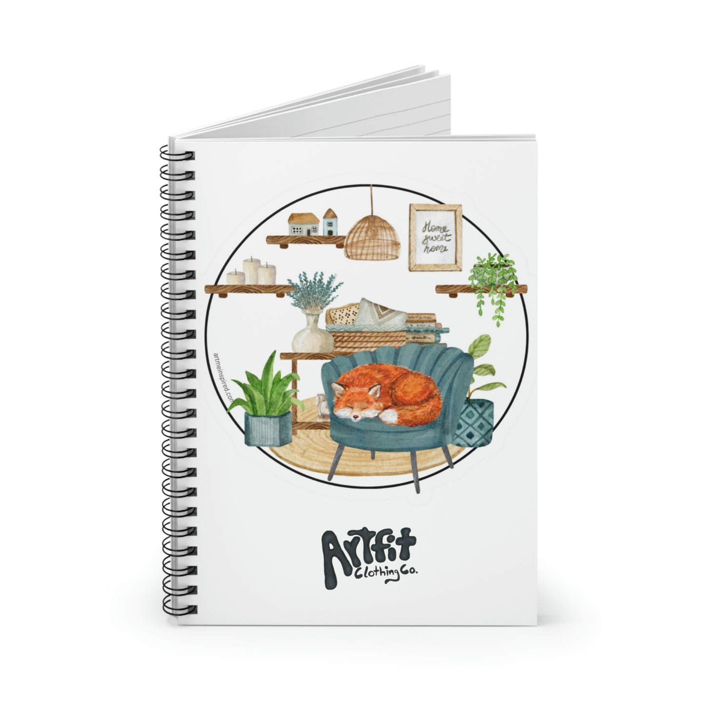 Catherine Hayford, Nap Time Spiral Notebook - Ruled Line