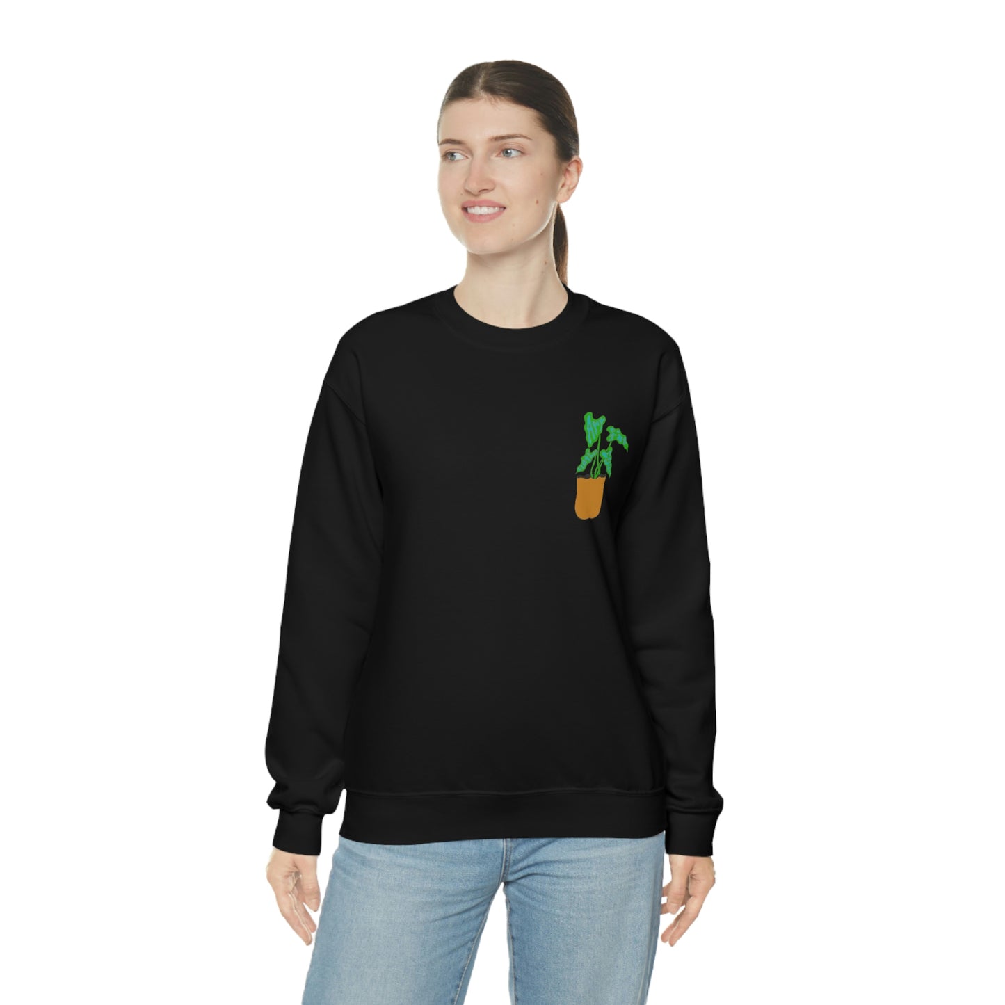 Janelle Lotz, Tree Pose Crewneck Sweatshirt