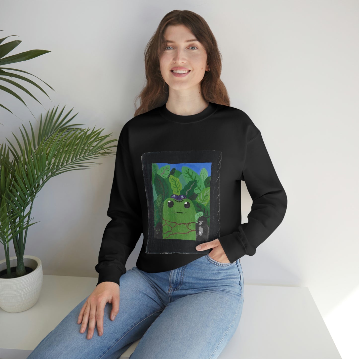 Maya Zavala, Frog Frieda Crewneck Sweatshirt