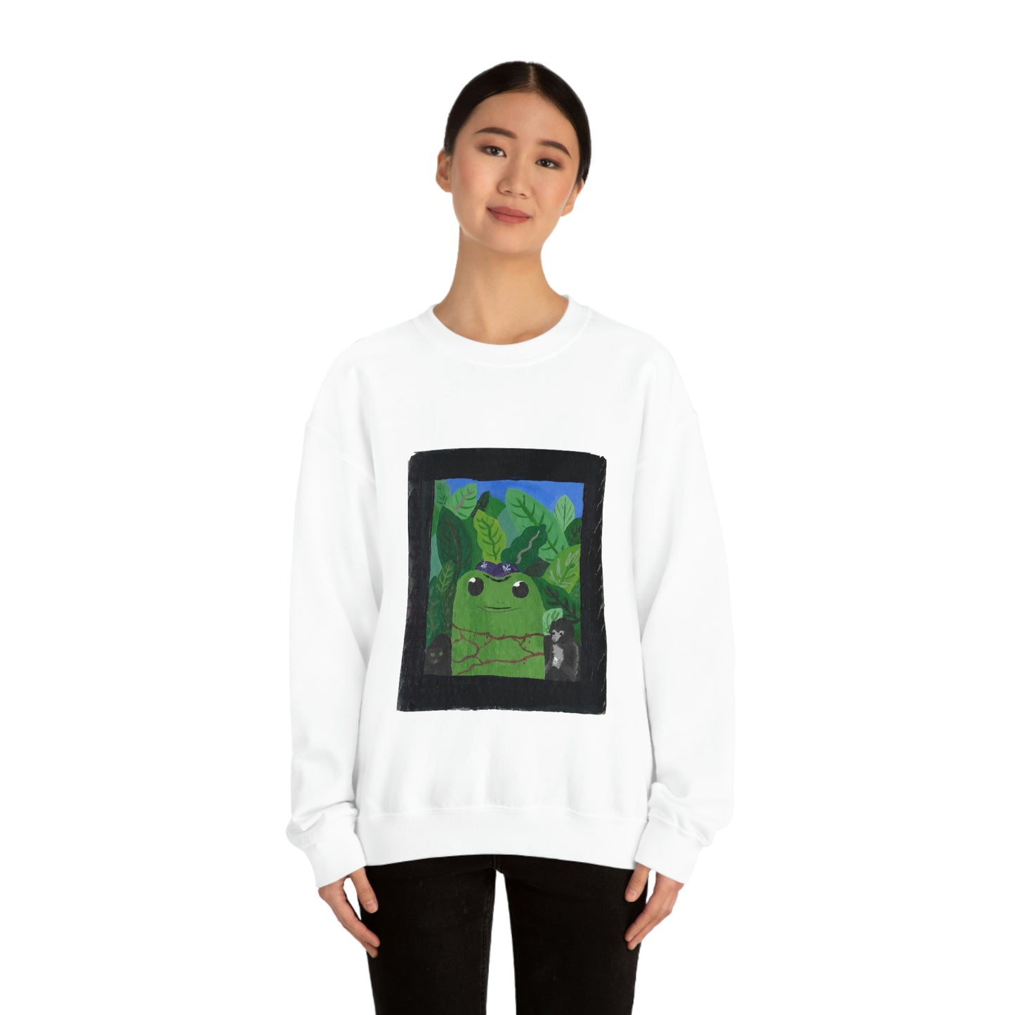 Maya Zavala, Frog Frieda Crewneck Sweatshirt