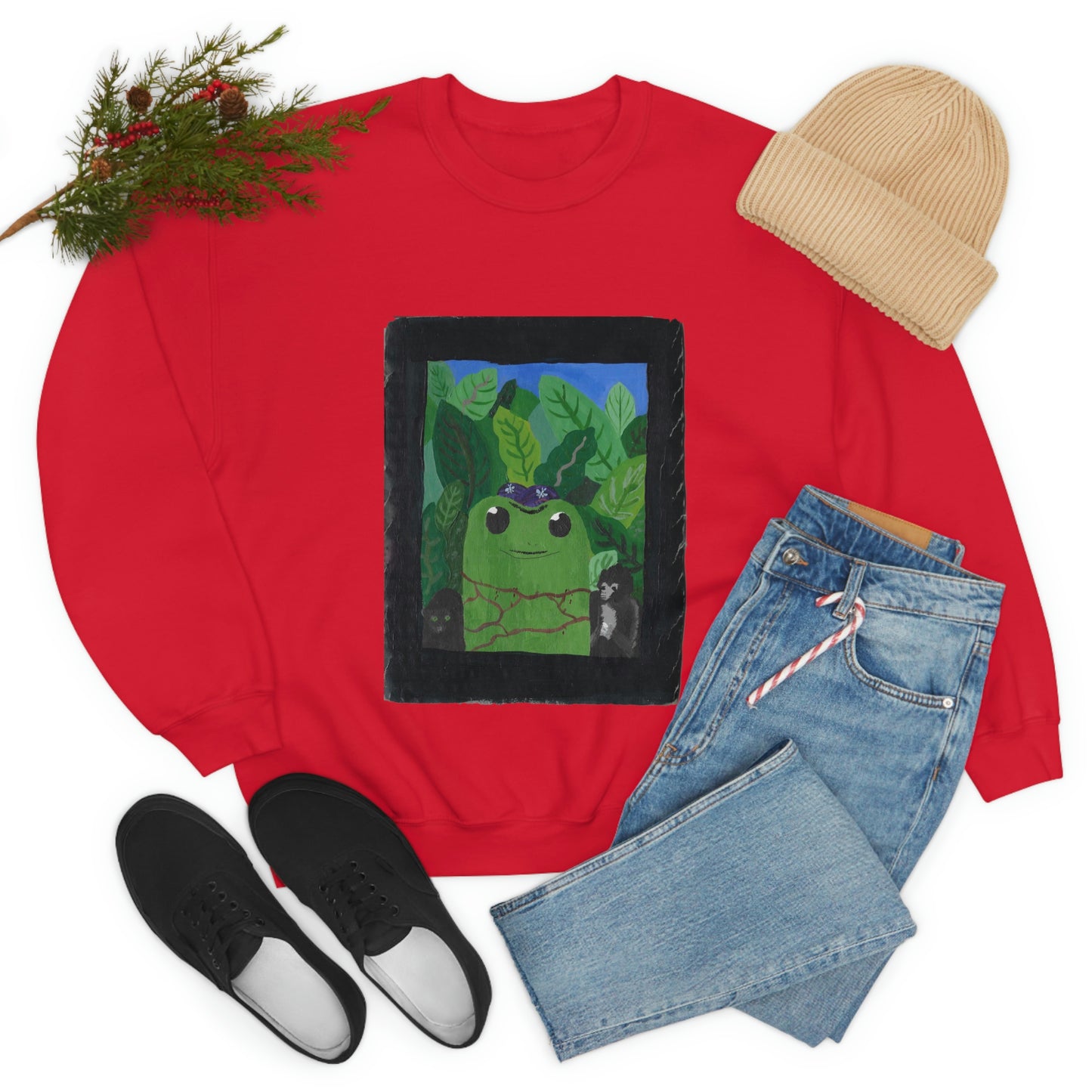 Maya Zavala, Frog Frieda Crewneck Sweatshirt