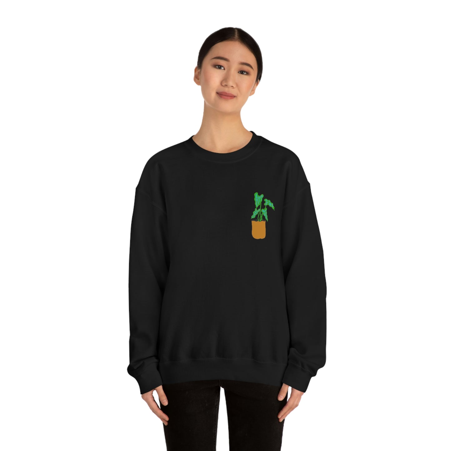 Janelle Lotz, Tree Pose Crewneck Sweatshirt