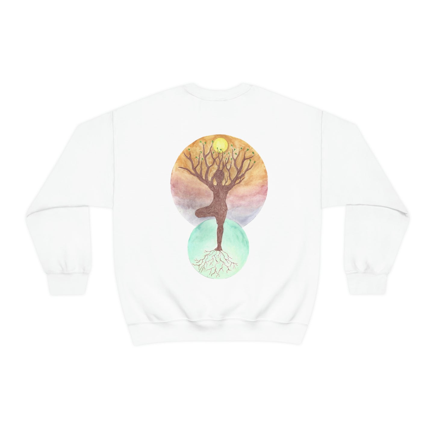 Janelle Lotz, Tree Pose Crewneck Sweatshirt