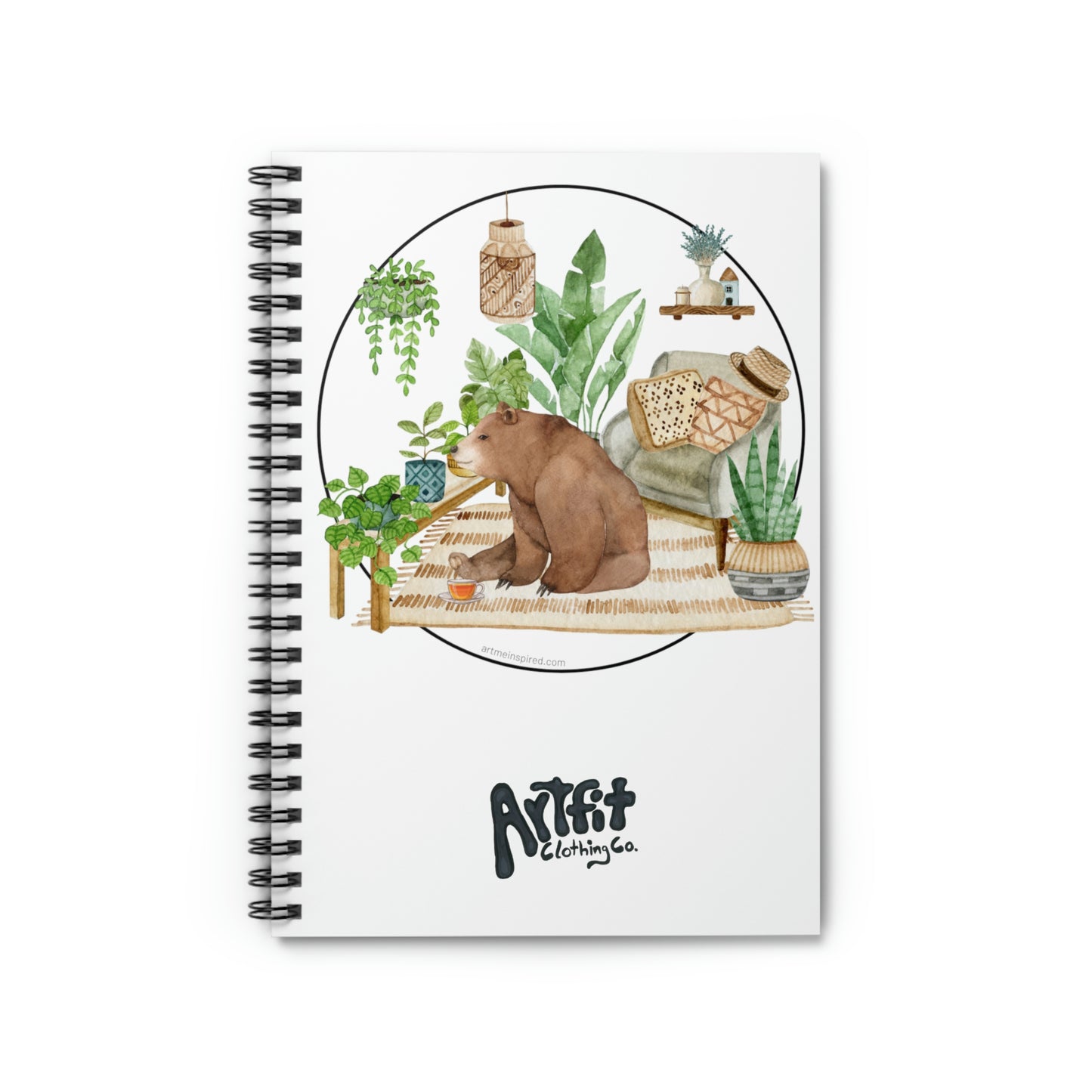 Catherine Hayford, Tea Time Spiral Notebook - Ruled Line