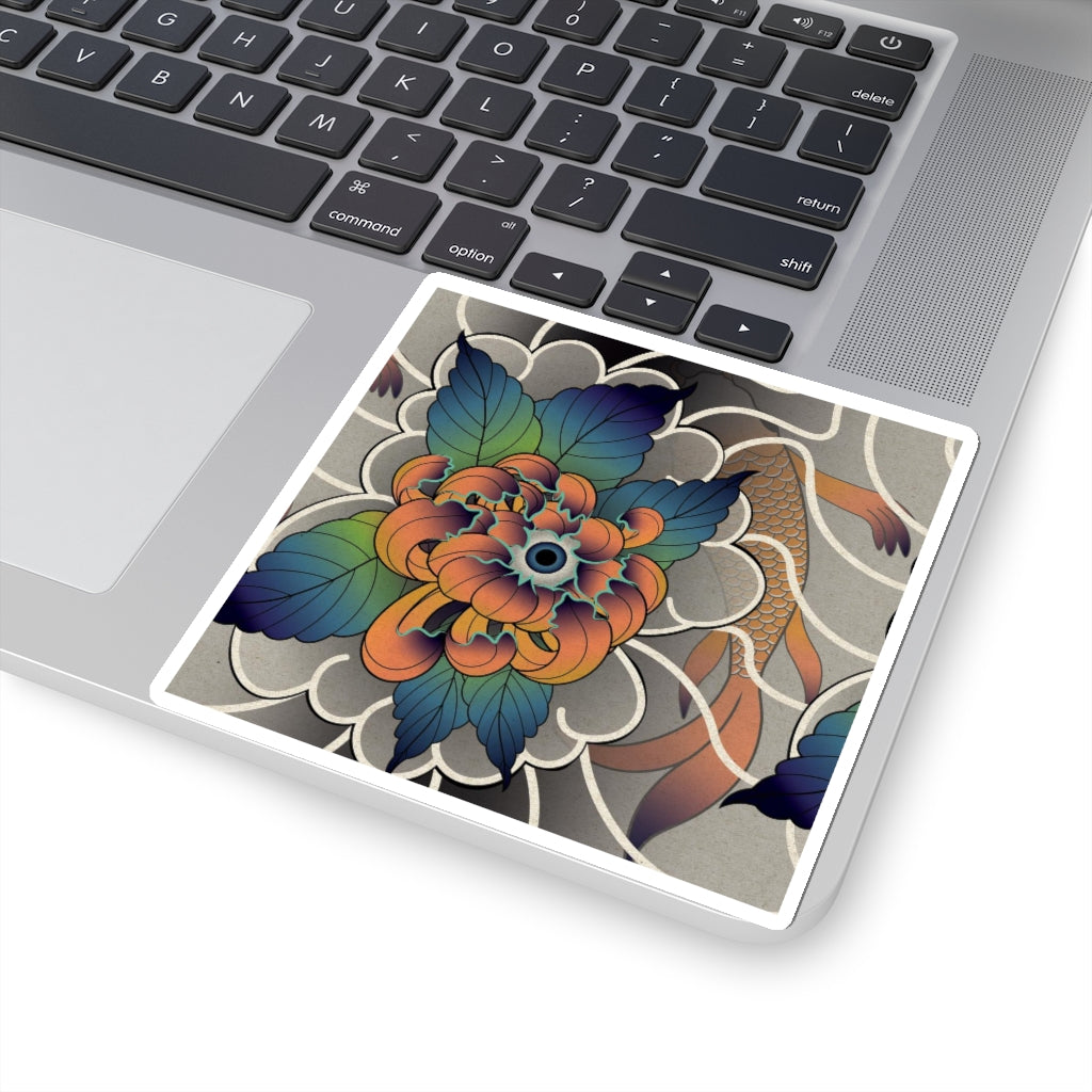 Carly Kozacheck, Koi Fish Flower Sticker