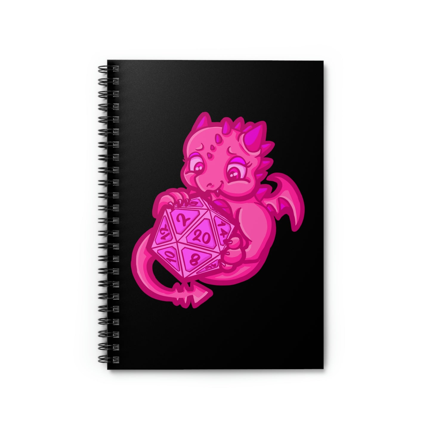 Kait Merryman, D20 Dragon DND Spiral Notebook - Ruled Line