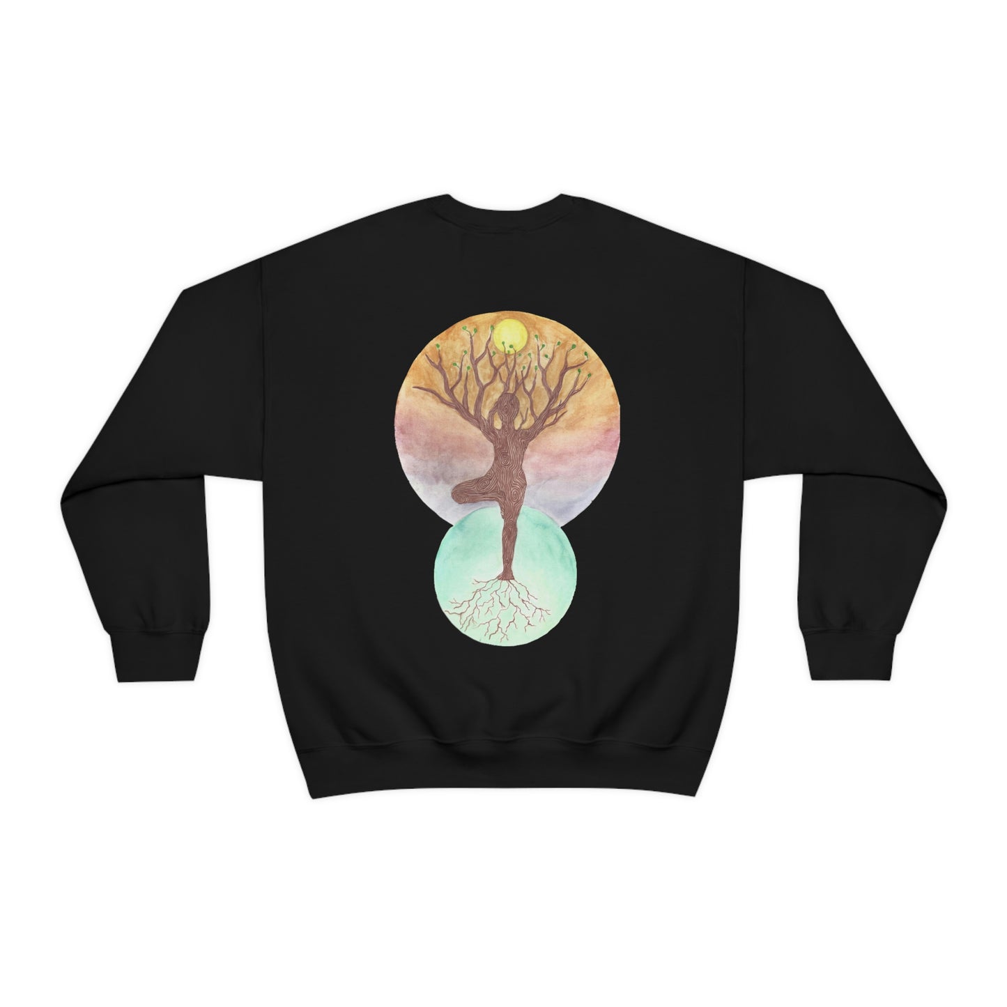 Janelle Lotz, Tree Pose Crewneck Sweatshirt