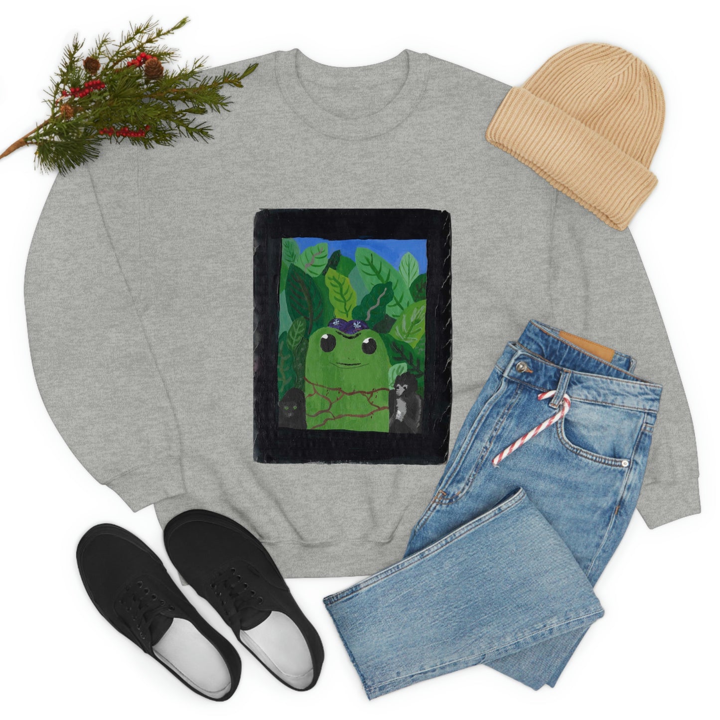 Maya Zavala, Frog Frieda Crewneck Sweatshirt