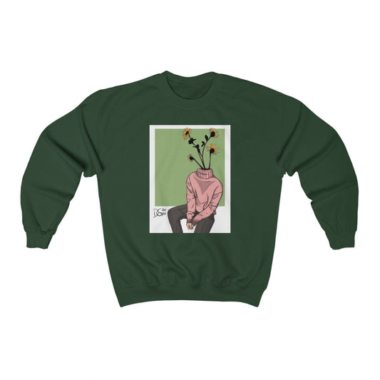 Deanna Gray, Soft Boy Sunflower Crewneck Sweatshirt