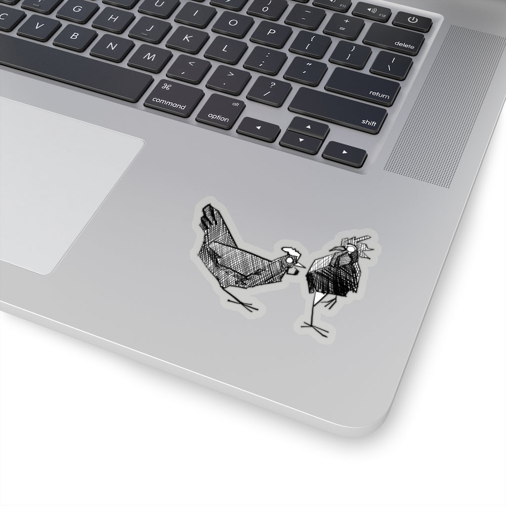 Hannah Maltry-Cantrell, Chickens Kiss-Cut Stickers