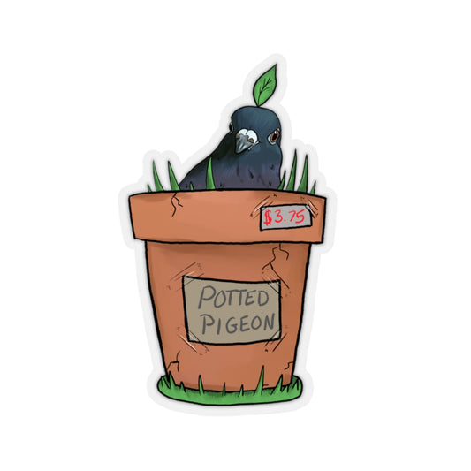 Deanna Gray, Potted Pigeon Sticker