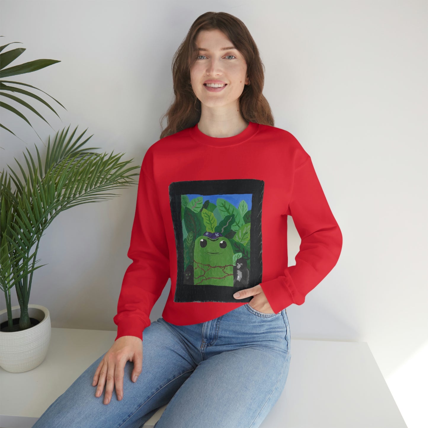 Maya Zavala, Frog Frieda Crewneck Sweatshirt