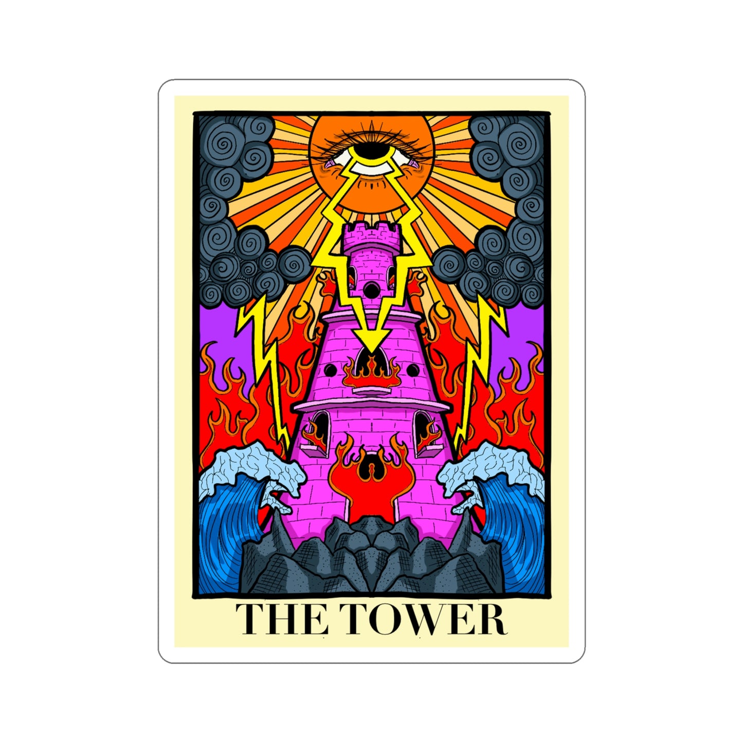 Kait Merryman, The Tower Major Arcana Sticker
